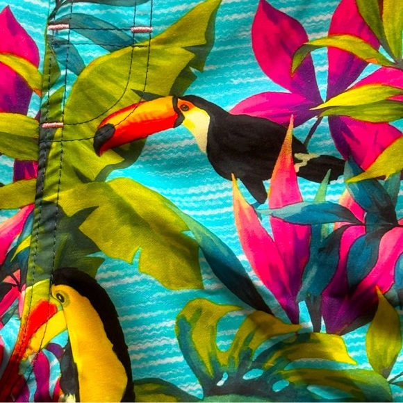 NEW Tropical Board Shorts /Swim Trunks with front & back pocket  - Sixe XXL - Picture 5 of 9